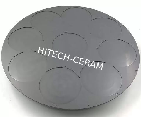 Silicon Carbide Tray & SiC Wafer Holder with 1650°C Max Service Temp, High Thermal Conductivity, and Plasma & Corrosion Resistance for ICP Etching