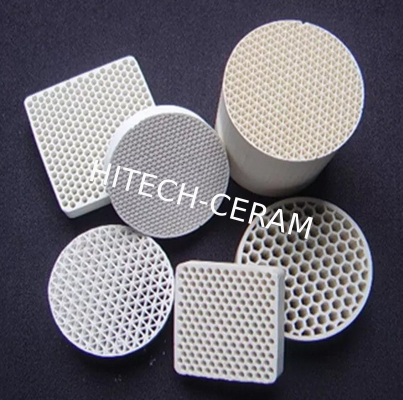White Honeycomb Ceramic Catalyst Carriers - 51% SiO2 for Gasoline & Diesel Engine Purification