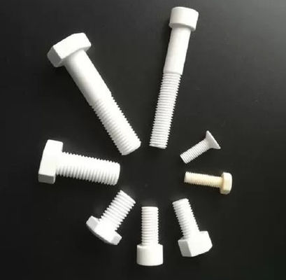 Al2o3 Alumina Ceramic Screws Hexagon Head Pan Head do obróbki półprzewodników