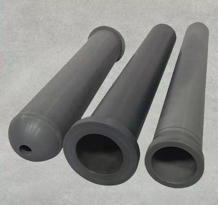 Customized Silicon Carbide Ceramic Pipe Burners Finned Radiant Tubes
