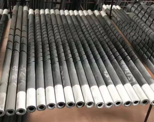 Straight Sic Silicone Carbide Heating Rods With Cold Zone And Hotzone Silicon Carbide Element