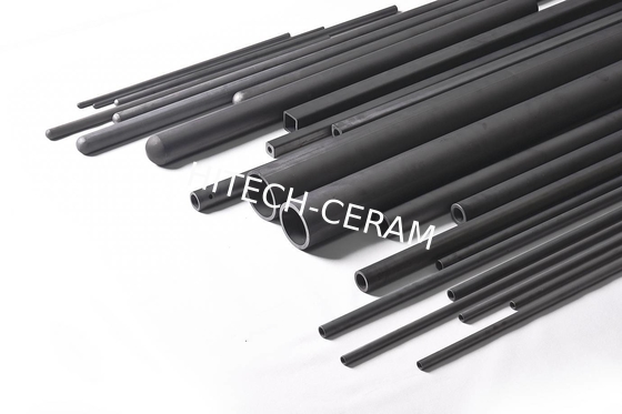 Pressureless Sintered Silicon Carbide (SSiC) Thermocouple Protection Tubes