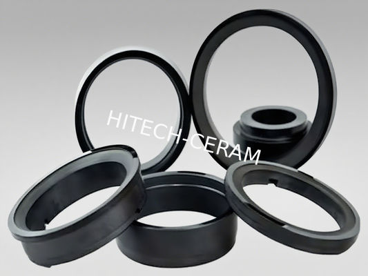 Pressureless Sintered SSiC Mechanical Seal Rings with 1650°C Max Service Temp Zero Free Silicon and High Purity