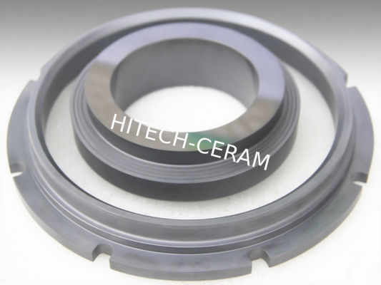 Pressureless Sintered SSiC Mechanical Seal Rings with 1650°C Max Service Temp Zero Free Silicon and High Purity