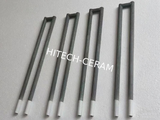 High-Temperature (1500°C) U-Shape Silicon Carbide Heating Elements with Customizable Designs and High-Purity Material