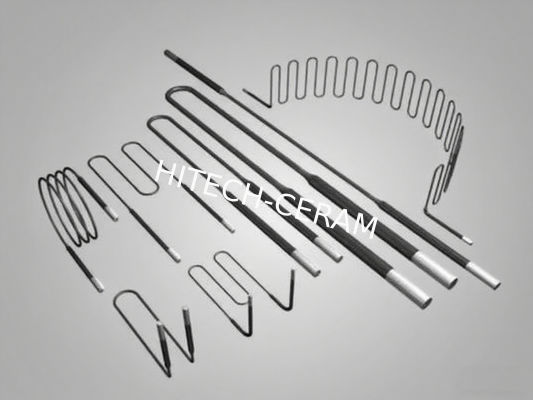 MoSi₂ Heating Elements with 1800°C Max Service Temp, Self-Forming Protective Layer, and Stable Electrical Resistance for Industrial Applications