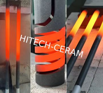 U Type Silicon Carbide Heating Elements with 1600°C Max Operating Temperature High Thermal Conductivity and Customizable Sizing