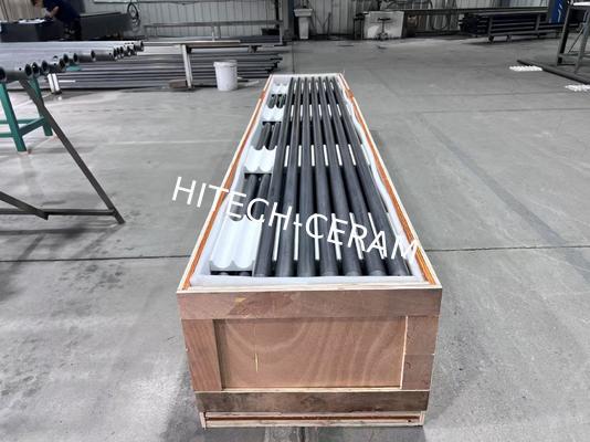 Customizable Pressureless Sintered SiC Roller 1650°C Heat Resistant for Roller Hearth Kilns