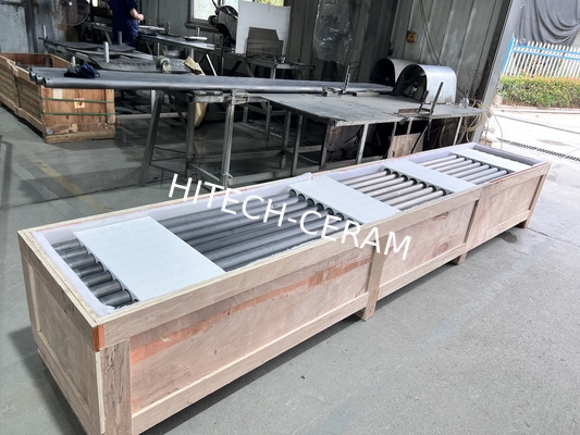 Customized Pressureless Sintered SiC Roller 1650℃ Heat Resistant For Roller Hearth Kilns