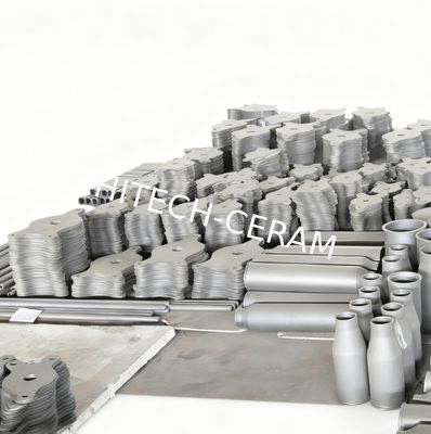 Reaction-bonded silicon carbide setter plate with 1380℃ max service temp, 250MPa flexural strength, and ≥3.0g/cm3 density for kiln trolley support