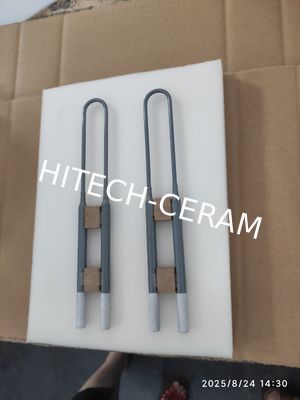 Molybdenum Disilicide (MoSi2) Heating Elements with 1800°C Max Temperature, Self-Forming Protective Quartz Layer, and Multiple Configurations