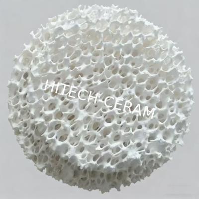 Round Square Foundry Alumina Ceramic Foam Filter with 80-90% Porosity and High Temperature Resistance