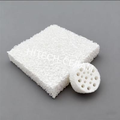 Round Square Foundry Alumina Ceramic Foam Filter 80-90% Porosity