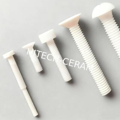 Al2O3 Ceramic Screws with Hex and Pan Heads for Extreme Temperature Resistance in Harsh Environments