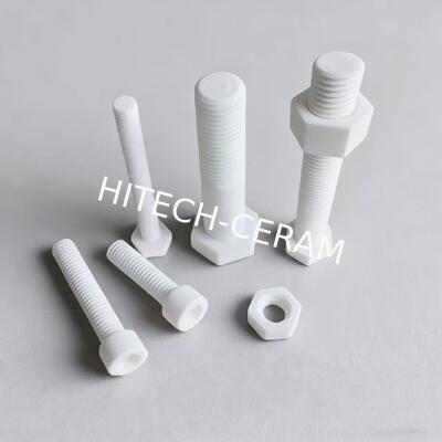 Al2O3 Ceramic Screws with Hex and Pan Heads for Extreme Temperature Resistance in Harsh Environments