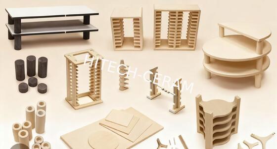 High Purity Zirconia Kiln Furniture with Ultra-Thin 2mm Plates for 1600°C Working Temperature