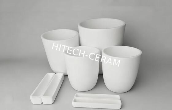 High Purity Alumina Ceramic Crucibles with Custom Sizes for High-Temperature Resistance in Sintering and Melting