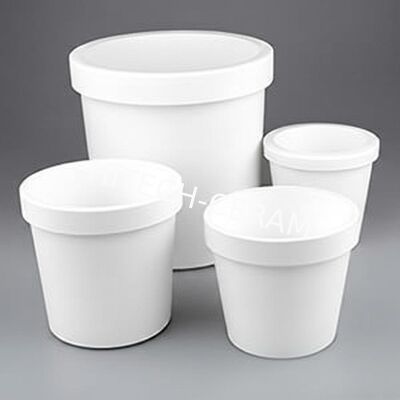 High Purity Alumina Ceramic Crucibles with Custom Sizes for High-Temperature Resistance in Sintering and Melting