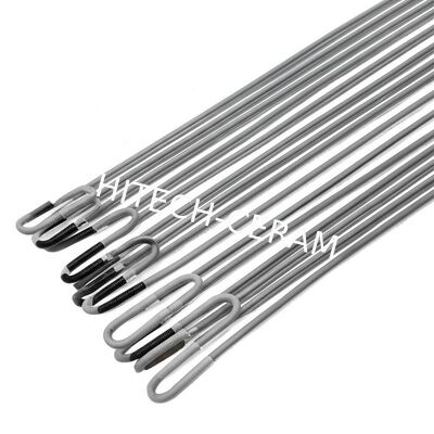 Electric Double Helix SiC Heating Elements with 1500℃ Max Service Temp and Customized Size for Industrial Furnaces