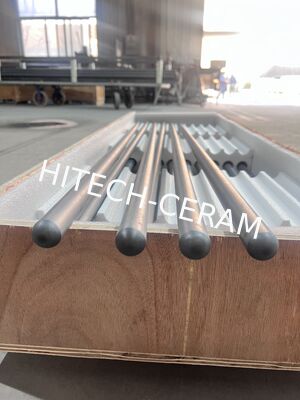 Pressureless Sintered SiC Thermocouple Protection Tube with 1650°C Max Service Temp 380MPa Flexural Strength and 98% SiC Composition