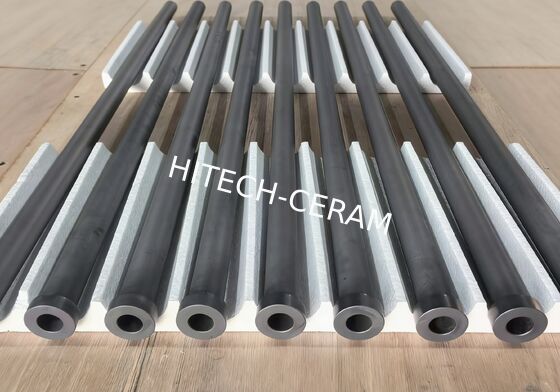 Pressureless Sintered Silicon Carbide (PLSIC) Flanged Tubes with Extreme Corrosion Resistance and 1600 °C Max Service Temperature for High Purity Applications