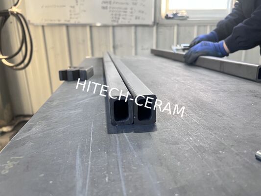 Premium-Grade Sintered Silicon Carbide (SSiC) Structural Beams 30 mm × 40 mm × 900 mm | Wall Thickness: 5 mm