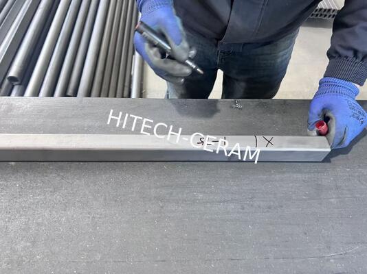 Custom High-Strength Reaction-Sintered Silicon Carbide (SiC) Square Beams
Kiln Structural Support 30 mm × 40 mm × 900 mm | Wall Thickness: 5 mm