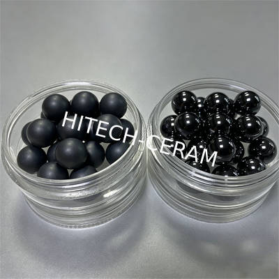 8-9mm Pressureless Sintered Silicon Carbide Grinding Balls with 2000-2500 Hv Hardness, 1600°C Max Service Temperature, and 98% SiC Content