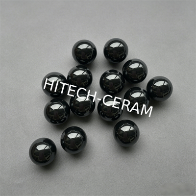 8-9mm Pressureless Sintered Silicon Carbide Grinding Balls with 2000-2500 Hv Hardness, 1600°C Max Service Temperature, and 98% SiC Content