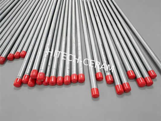 20–25mm Pressureless Sintered SiC Thermocouple Protection Tubes