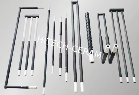 ธาตุความร้อน SIC Silicon Carbide ประเภท U สําหรับเตาปู